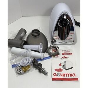 Gourmia Electric Meat Grinder, Sausage Stuffer, 3 Stainless Steel Grind Plates